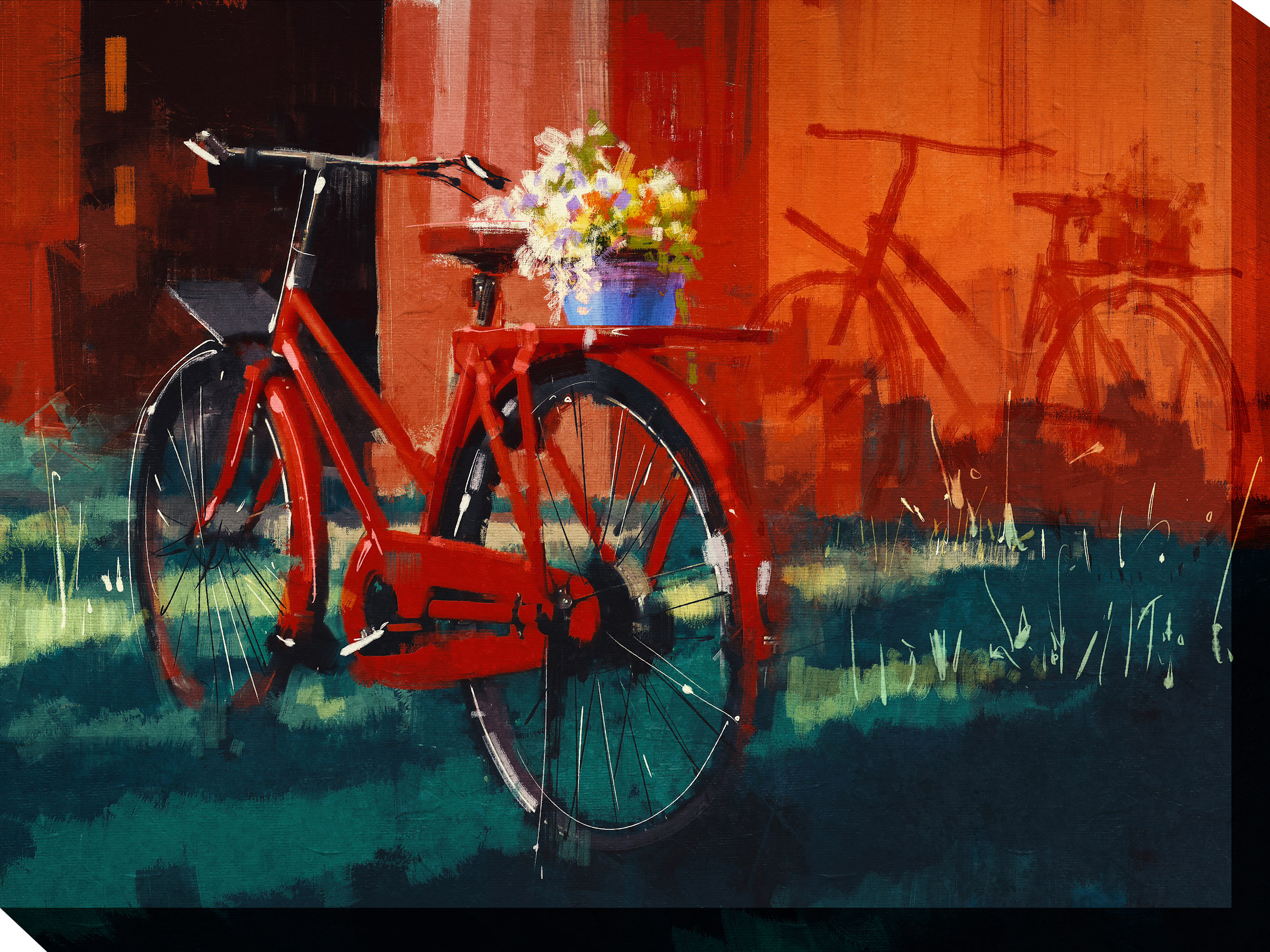 Bike Painting - Painting Inspired