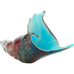 Coastal Nature Glass Shell Sculpture