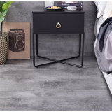 Helmer 1 - Drawer Metal Nightstand in Black by 17 Stories