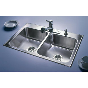 19 Inch Drop In Kitchen Sink Wayfair 33 L X 19 W Drop In Kitchen Sink