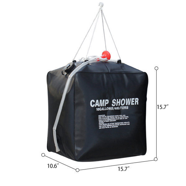 solar powered shower bag
