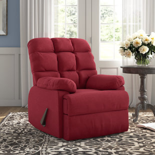JC Home Sabadell Wall-Hugger Power-Lift Recliner with Faux-Leather Upholstery Burnt Brûlée