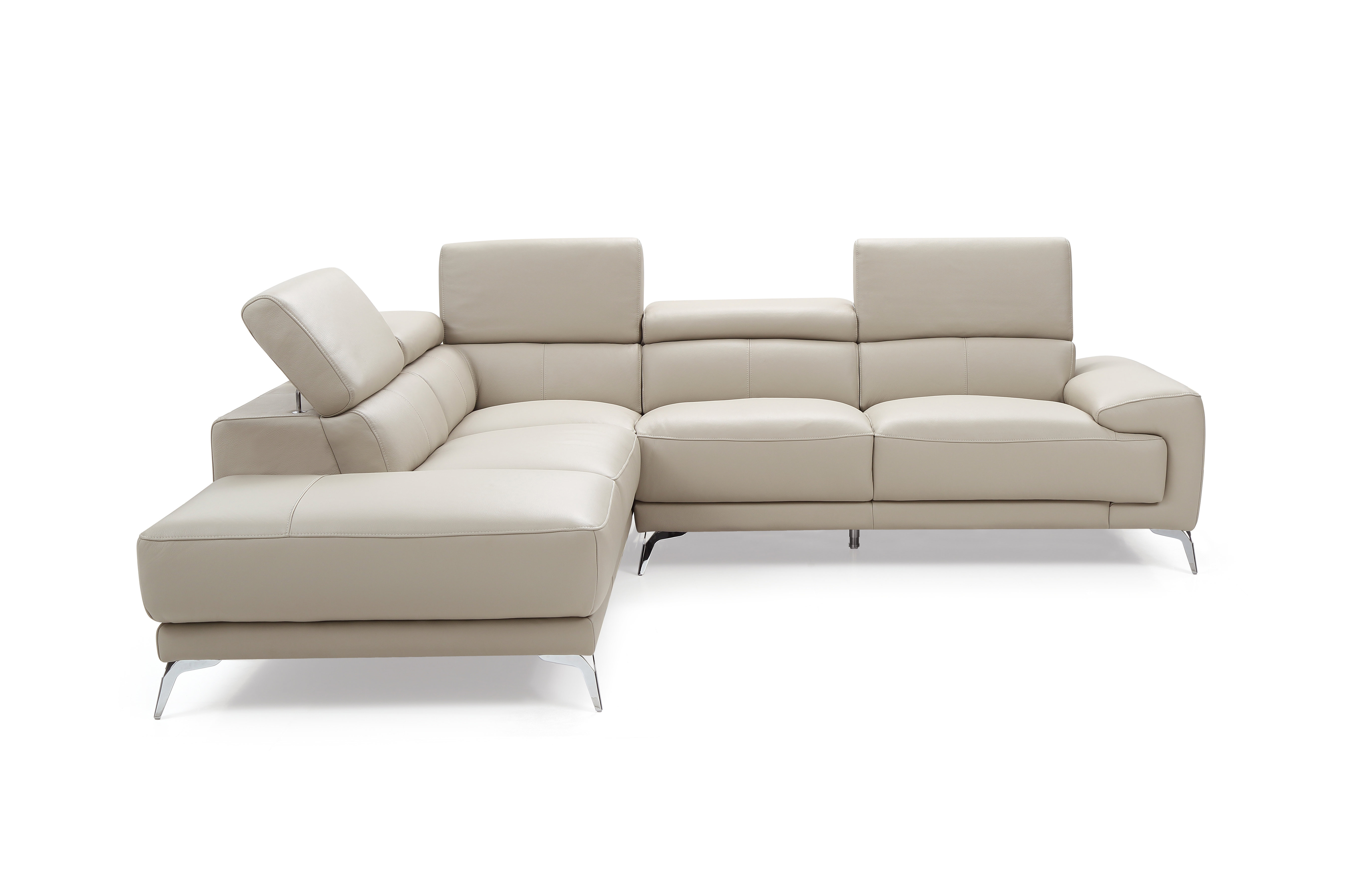 Orren Ellis Mcclary Left Hand Facing Modern Leather Sectional