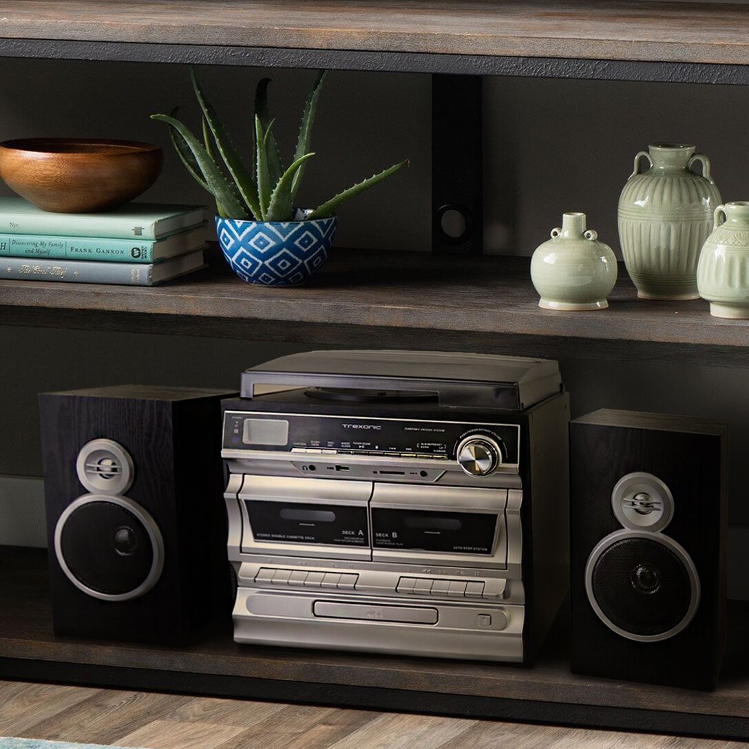 home stereo system with turntable