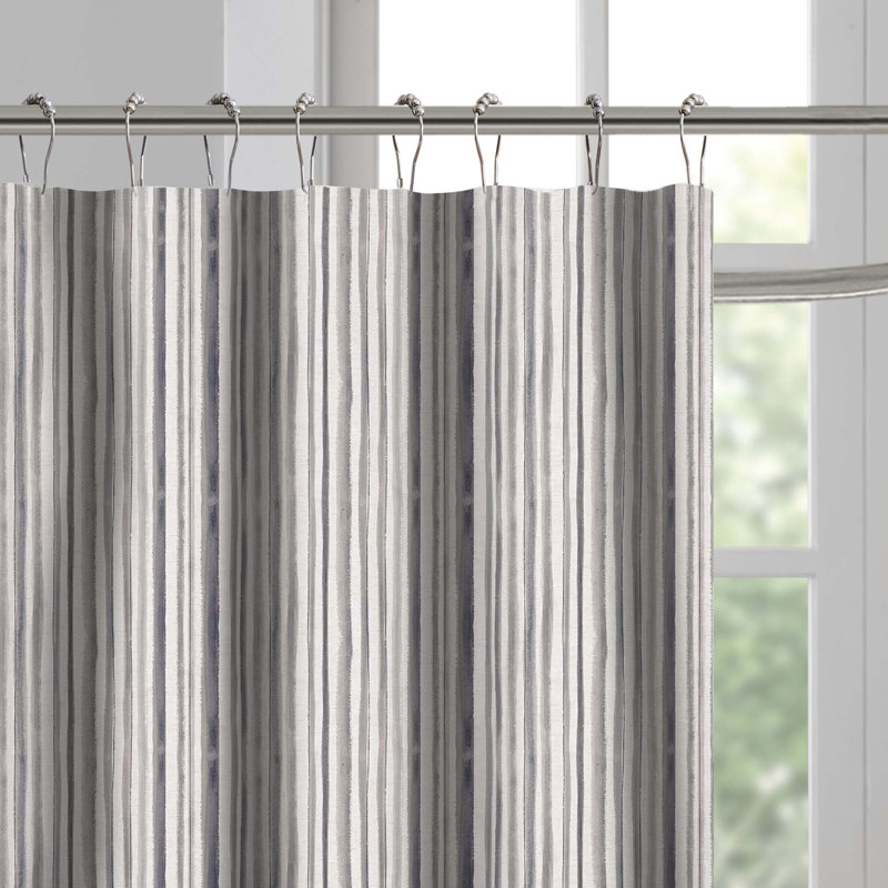 Three Posts Kalvin Cotton Single Shower Curtain Hooks Wayfair Shower Curtain Hooks