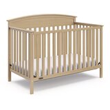 light wood crib