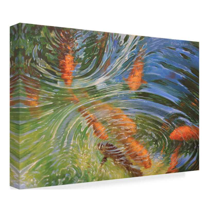 World Menagerie Goldfish In Water Acrylic Painting Print On