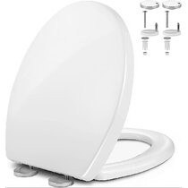 iTouchless Touch-Free Sensor Controlled Automatic Toilet Seat Round Model Off-White