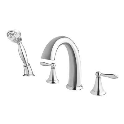 Montbeliard Double Handle Deck Mount Roman Tub Faucet With