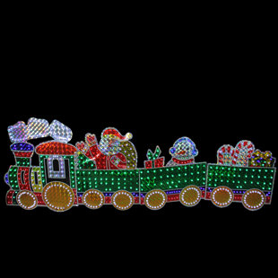 large outdoor christmas train set