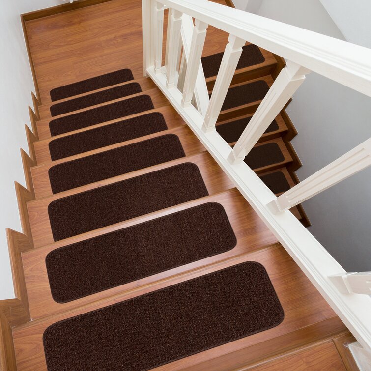 Rugged Red 24" x 8" Premium Carpet Stair Tread Sets 