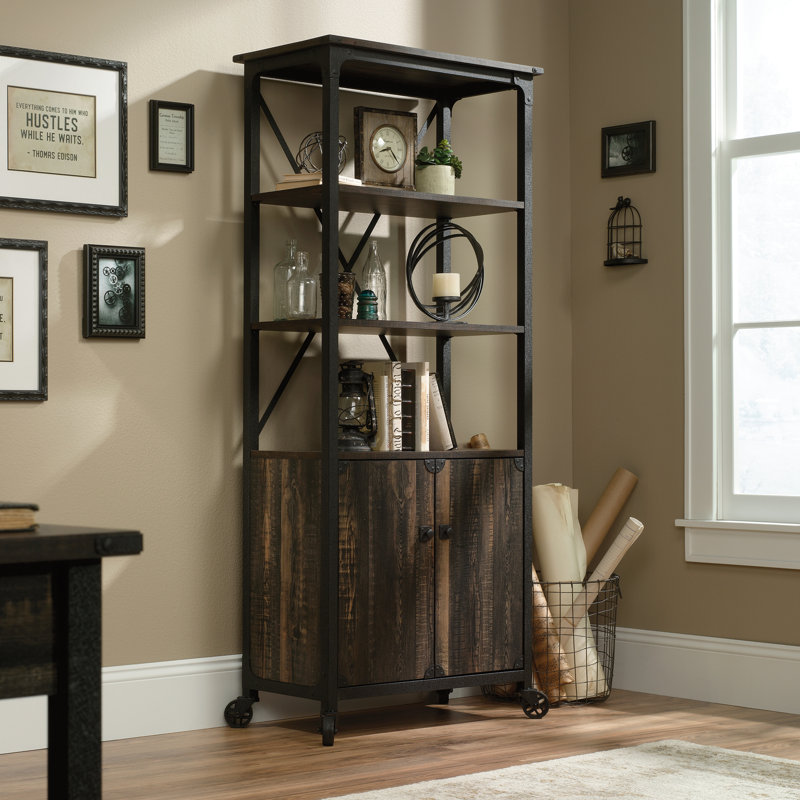 Williston Forge Rutkowski 69 8 H X 31 69 W Metal Standard Bookcase Reviews Wayfair