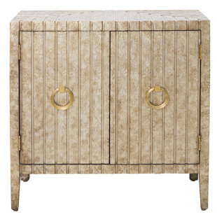 Go to store & view more images Brinsmead Traditional Stamped Ornate Metal 2 Doors Accent Chest by Mercer41