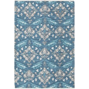 Elaine Wyatt Hand-Woven Blue Area Rug