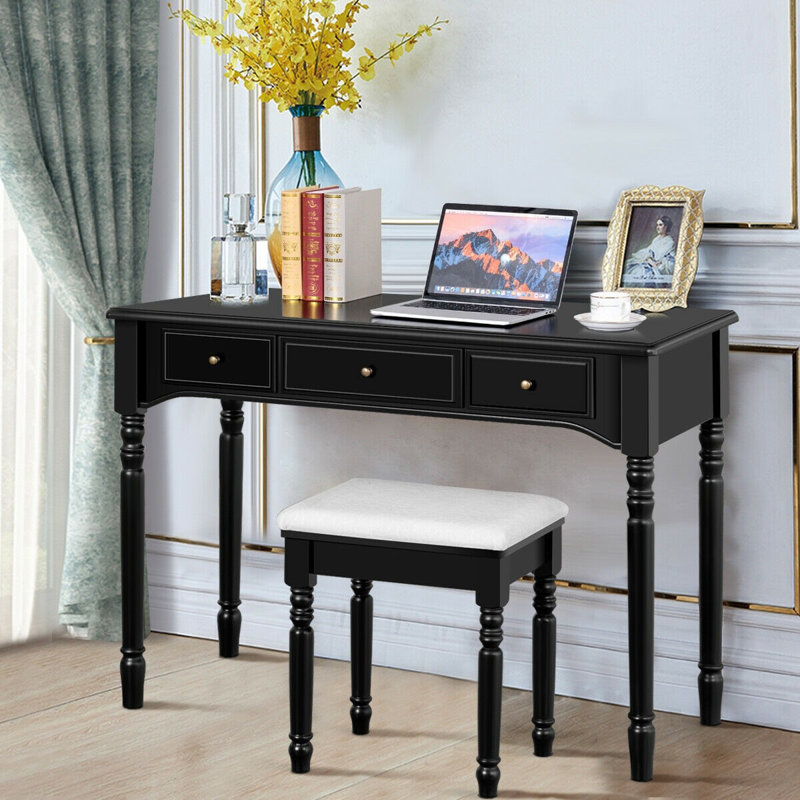 7 drawer mirrored dressing table