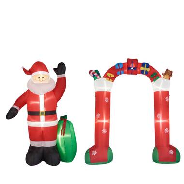 7.8FT Christmas Giant Inflatable LED LightUp Santa Claus Decoration Outdoor Xmas 