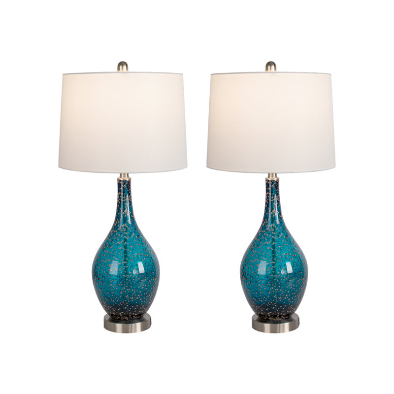 blue table lamp set