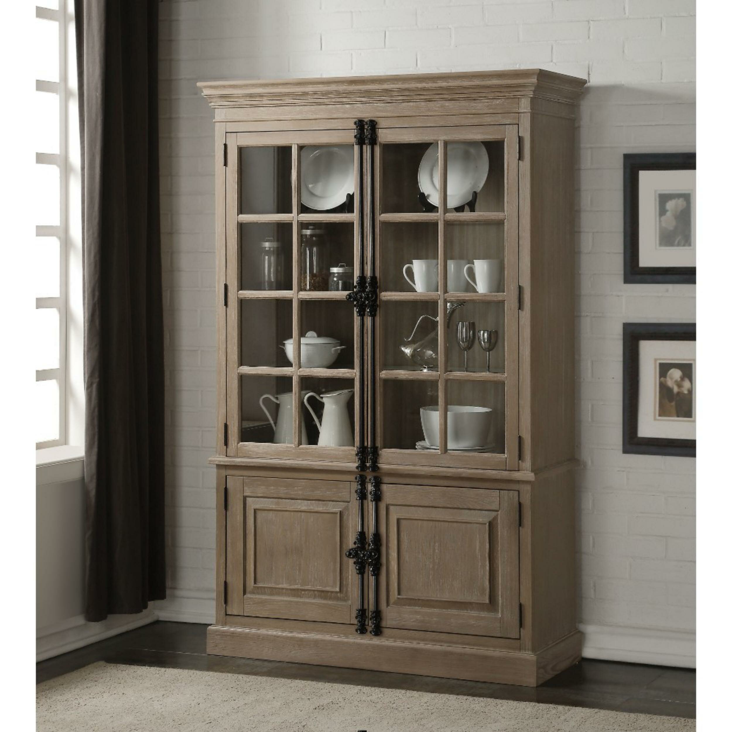 Darby Home Co Frome Wooden China Cabinet Wayfair