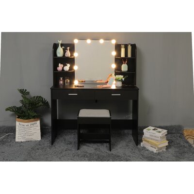 engelsman vanity set with stool and mirror