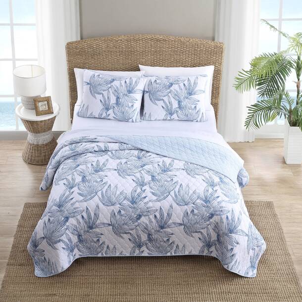 Tommy Bahama Home Koya Bay 100% Cotton Blue Sheet Set - Wayfair Canada