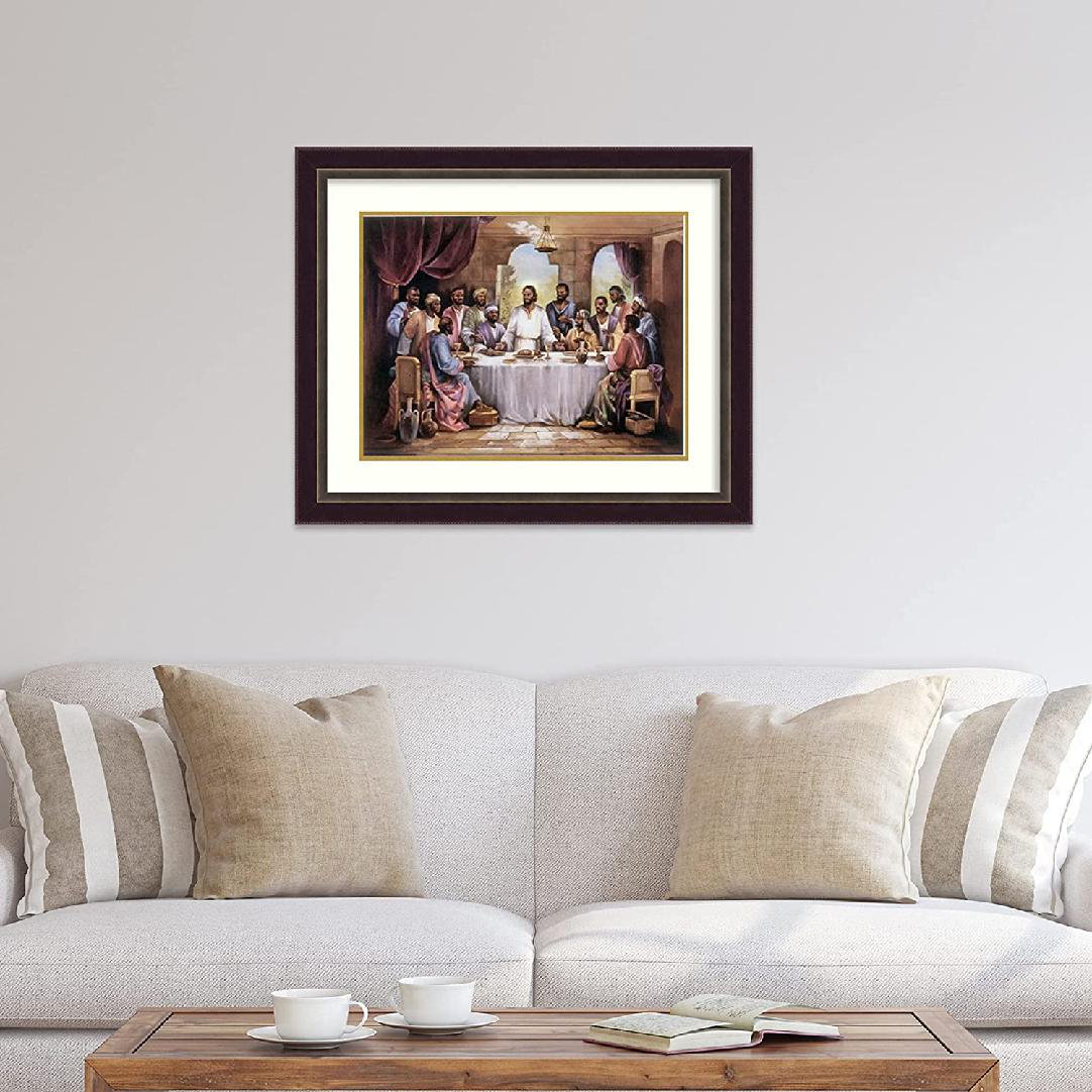ZHENMIAO XINLEI TRADING INC Framed Print, 'The Last Supper'，Wall Art ...
