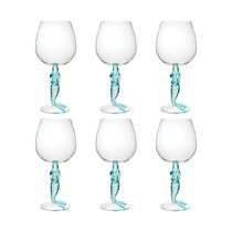 Celtic Fairy Clear Wine Glass Set of 4 Free Personalized Engraving 