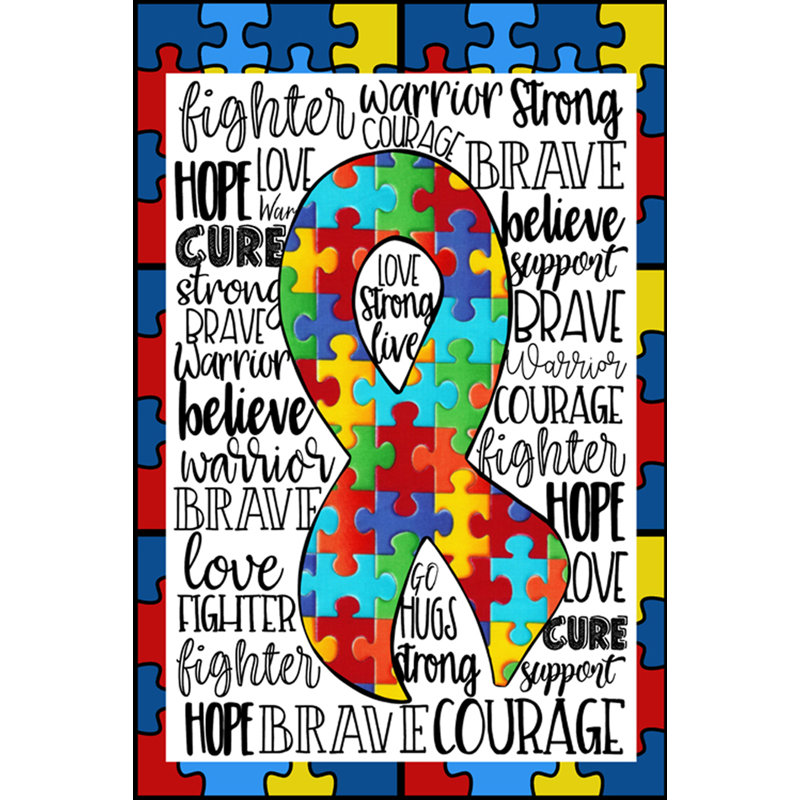 Flags Galore Decor And More Autism 3 Puzzel Pieces 2 Sided Polyester 18 X 12 In Garden Flag Wayfair