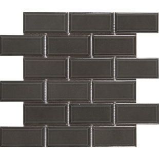 Charcoal Gray Subway Tile Wayfair Charcoal Bevel 2 X 4 Ceramic Subway Tile In Gray