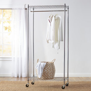 Clothes Racks Garment Wardrobes You Ll Love Wayfair Basics 36 W Garment Rack