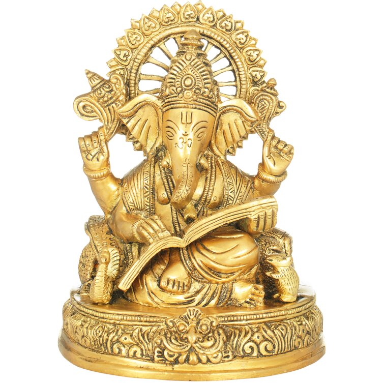 Bungalow Rose Lord Ganesha Scripting The Mahabharata | Wayfair