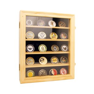 Display Dresser Memorabilia Display for Coins Medals Fair Display Case 