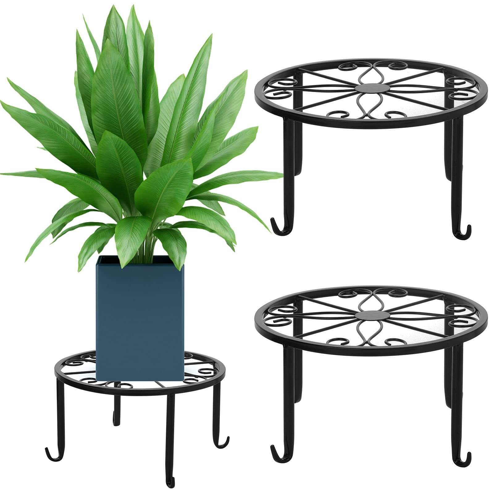 Canora Grey Addalin Round Pedestal Plant Stand | Wayfair