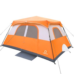 11'x9' 6 Person Heavy Duty 150D Fabric Instant Room Cabin Outdoor Camping Tent 