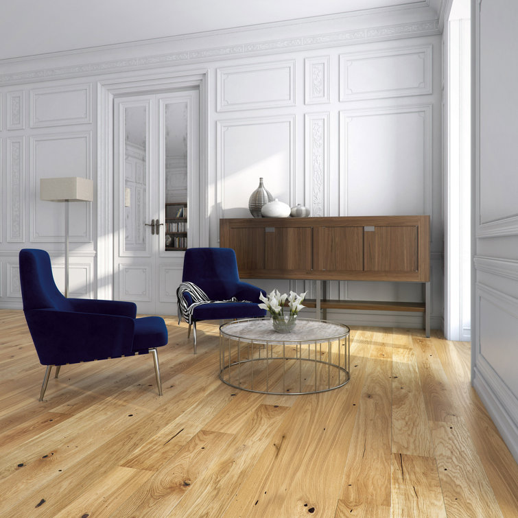 Barlinek Oak 9/16" Thick x 8" Wide x 86" Length Engineered Hardwood Flooring | Wayfair