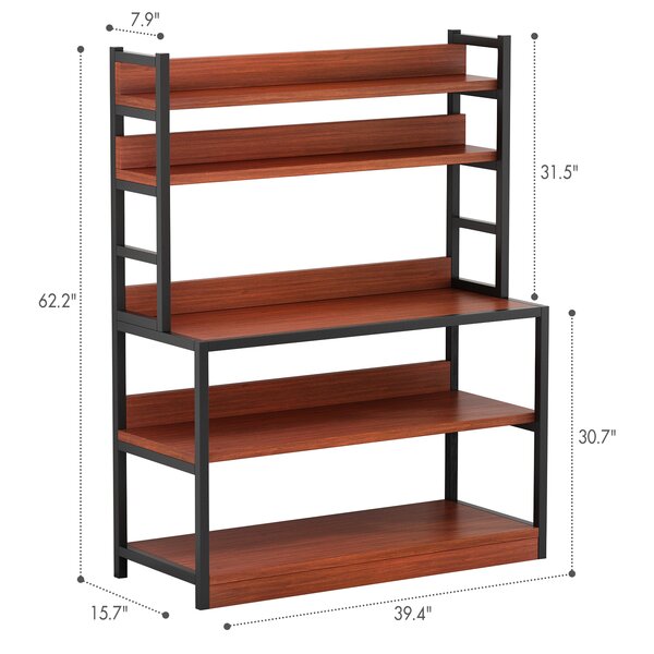 Lu 39.4'' Steel Standard Baker's Rack with Microwave Compatibility