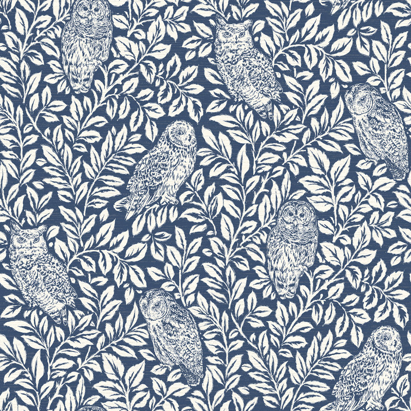 Brewster Home Fashions Parliament Owl 33 L X 20 5 W Wallpaper