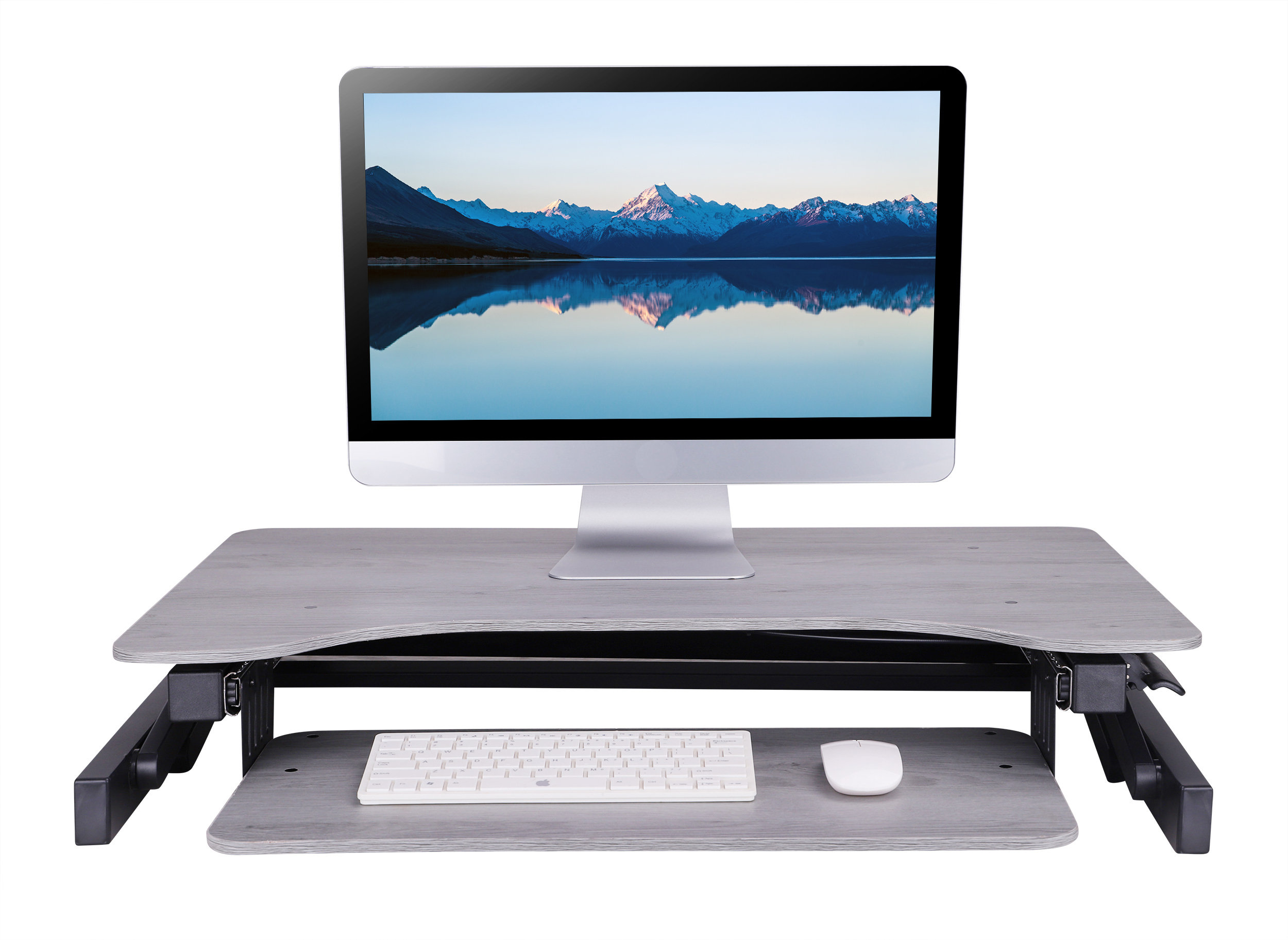 Symple Stuff Height Adjustable Standing Desk Converter & Reviews Wayfair