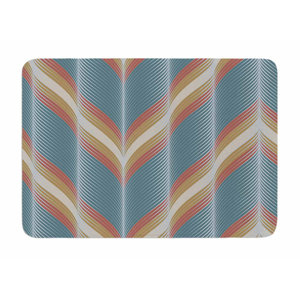 Wavy Chevron by Karina Edde Memory Foam Bath Mat