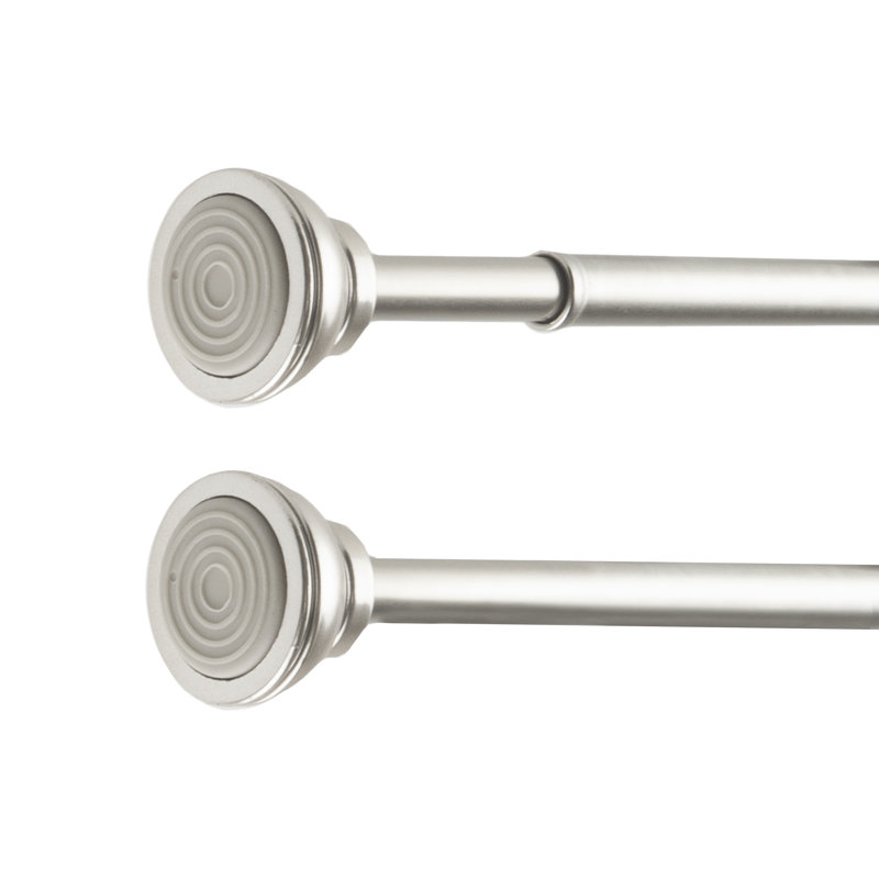 Red Barrel Studio Tavernier Decorative Spring Tension Single Curtain Rod Reviews Wayfair