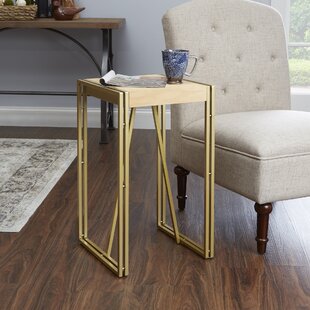 Rodney Wood And Metal End Table By Mercer41