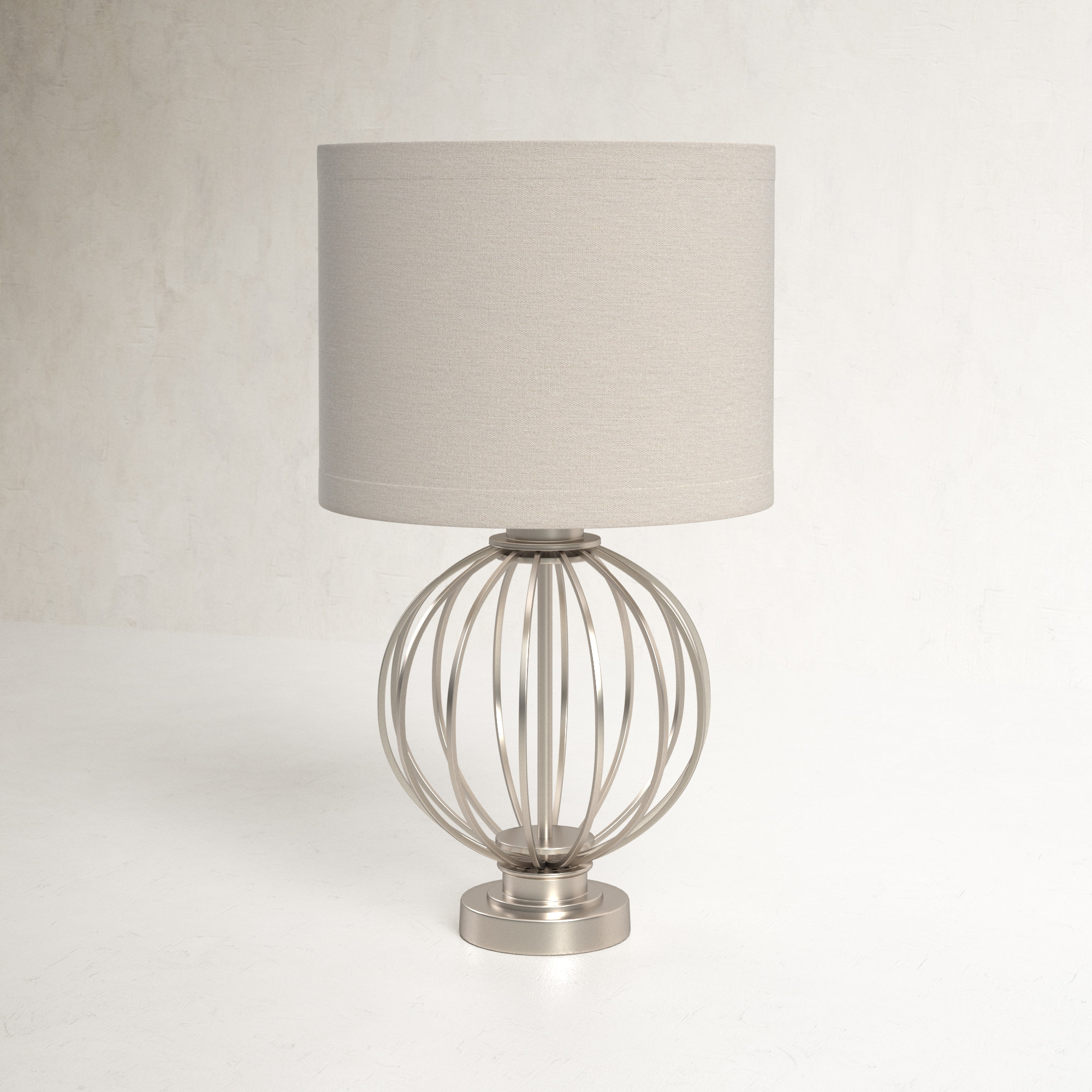 Birch Lane™ Melvina 25.75" Silver Antiqued Bedside Table Lamp & Reviews