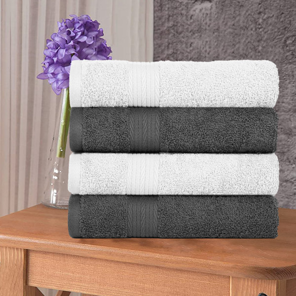600 GSM Plush 100 Percent Plush Cotton 6 Piece Towel Set Extremely Soft 