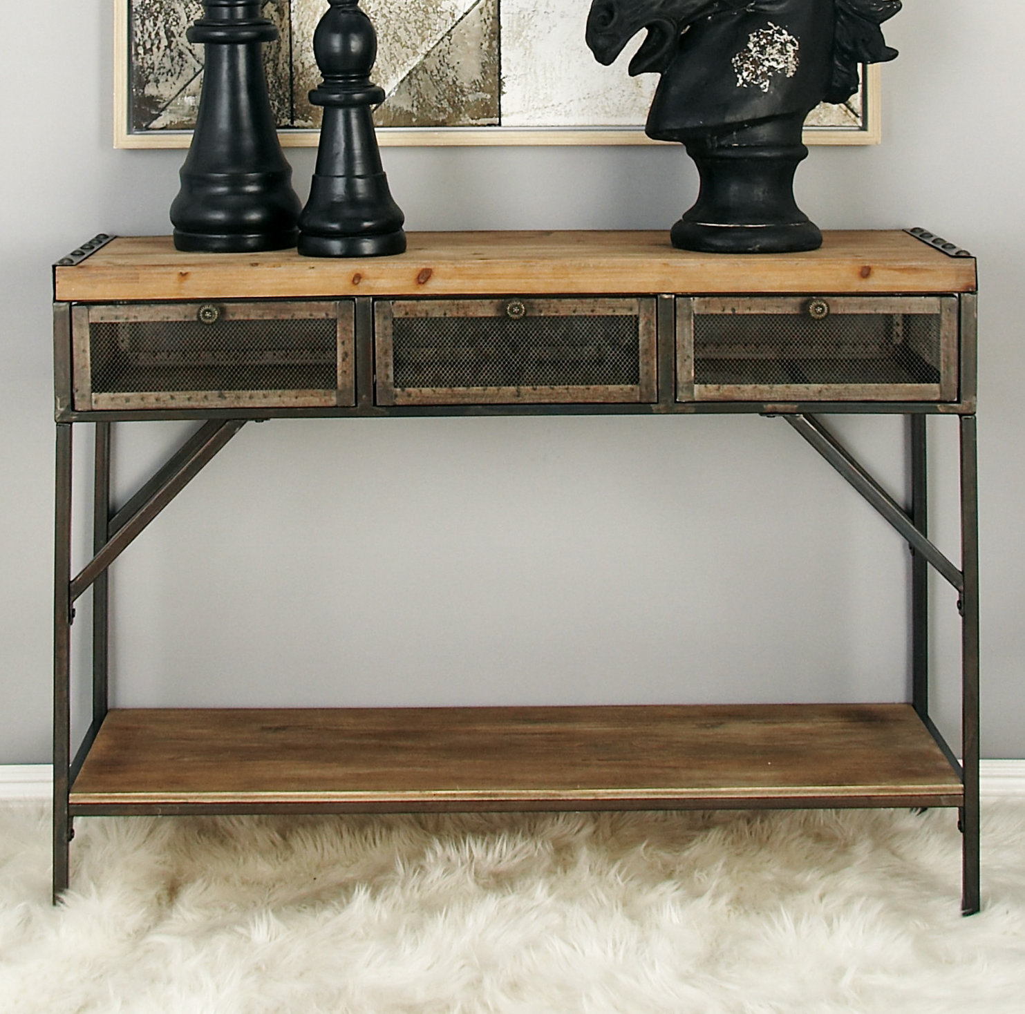 Cole Grey Console Table Reviews Wayfair
