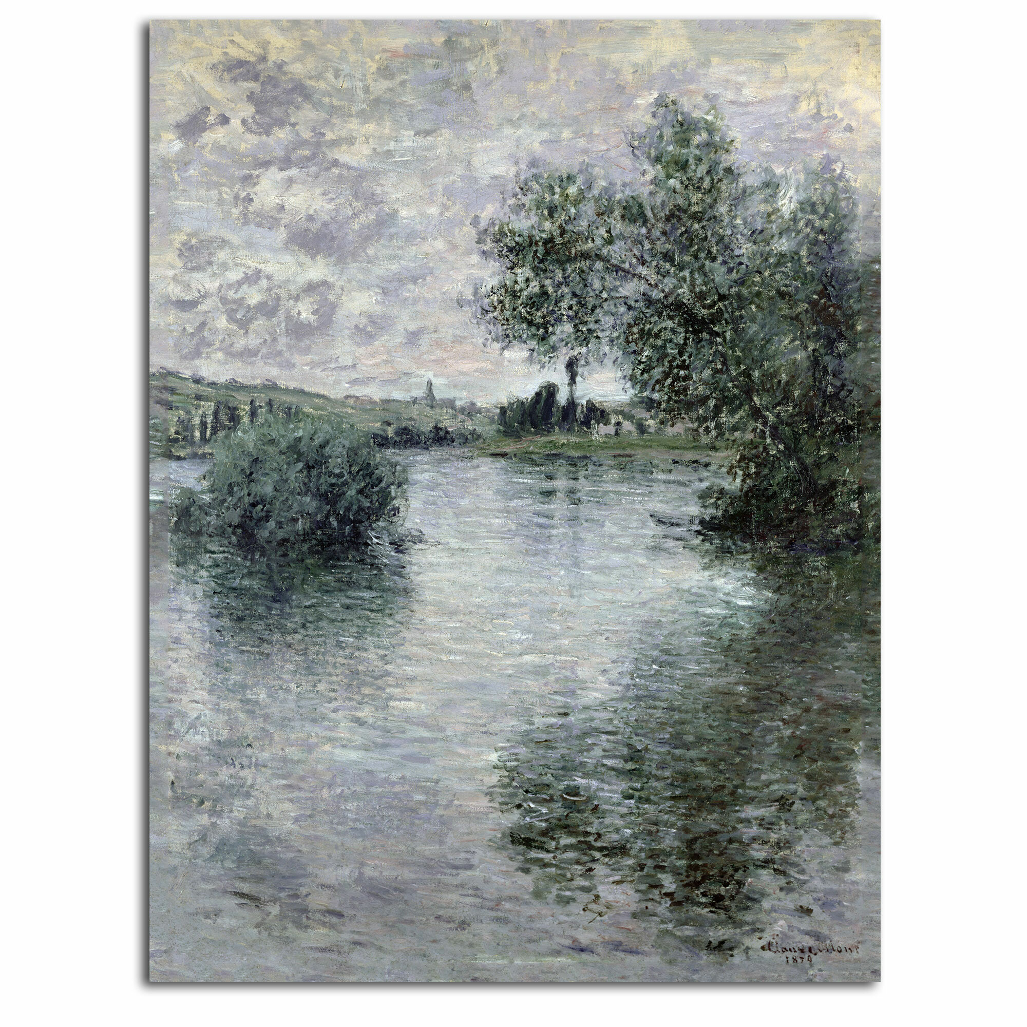 Vault W Artwork Seine At Vetheuil 1879 by Claude Monet - Print on ...