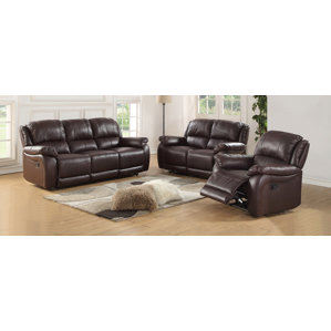 Juan 3 Piece Leather Living Room Set by Latitude Run