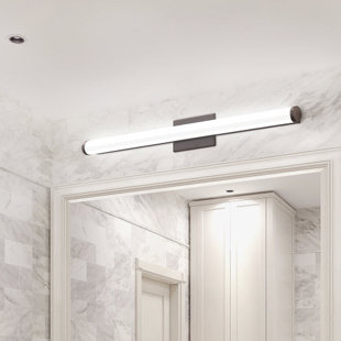 Best Cylinder 1-Light LED Bath Bar By Lithonia Lighting Wall Lights Cylinder 1-Light LED Bath Bar By Lithonia Lighting Wall Lights