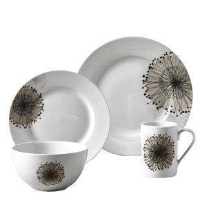 Eberle 16 Piece Dinnerware Set, Service for 4