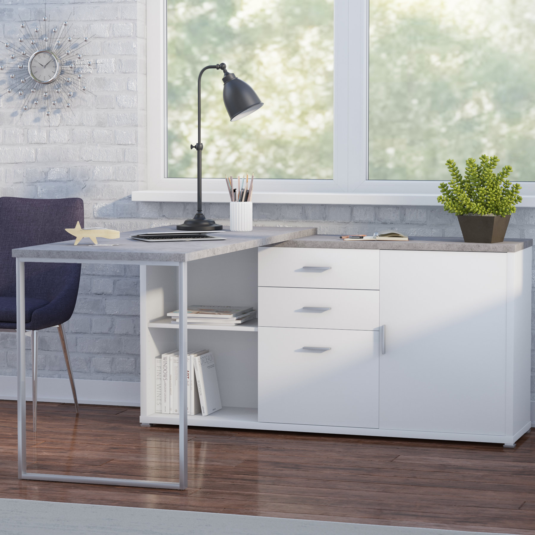Latitude Run Dariell 3 Drawer L Shape Corner Desk Reviews Wayfair