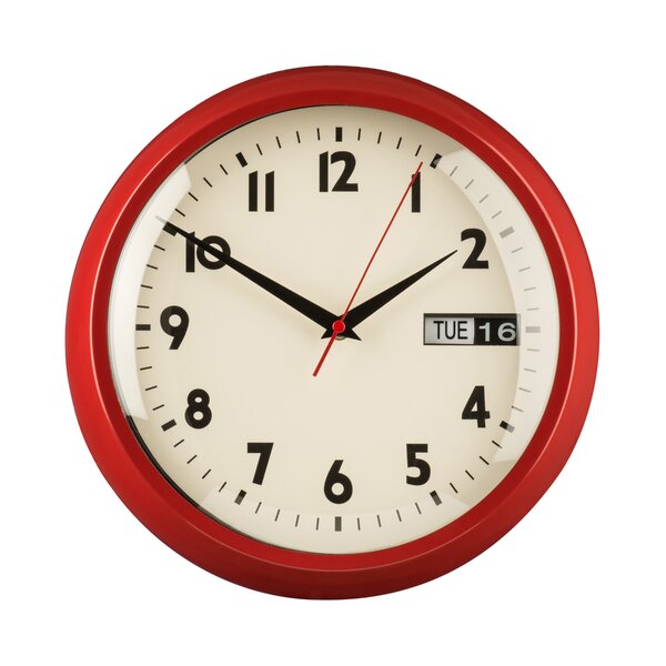 Symple Stuff 30cm Day / Date Wall Clock & Reviews | Wayfair.co.uk