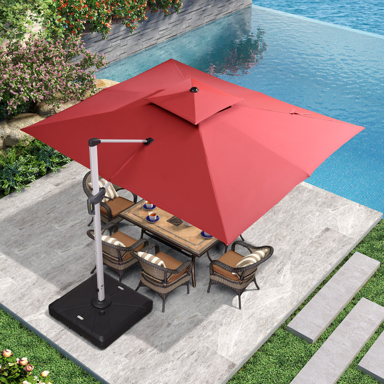 Latitude Run Olivian 106 2 X 143 7 Rectangular Cantilever Umbrella Reviews Wayfair Latitude Run Olivian 106 2 X 143 7 Rectangular Cantilever Umbrella Reviews Wayfair